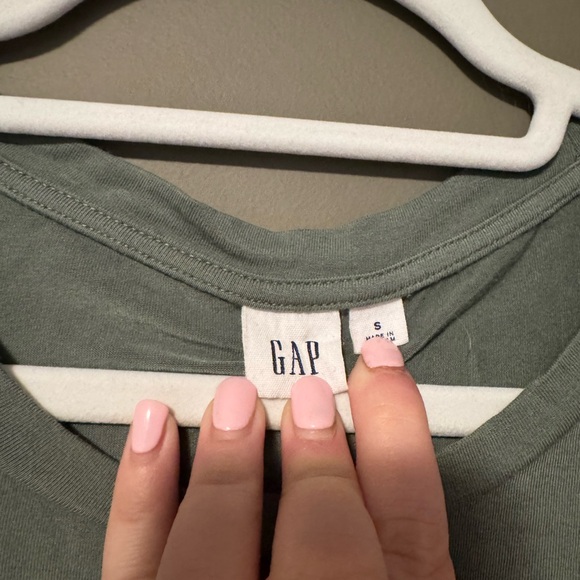Gap Sage Green T-Shirt Dress Size Small - Picture 2 of 3